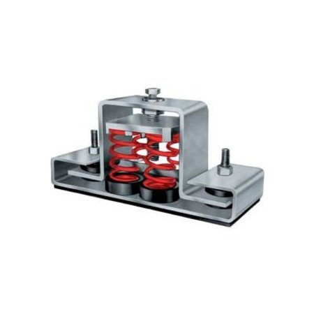 MASON INDUSTRIES Floor Mount Seismic & Wind Vibration Isolator - 8-3/4"L x 2-1/2"W Red SLR-A-510